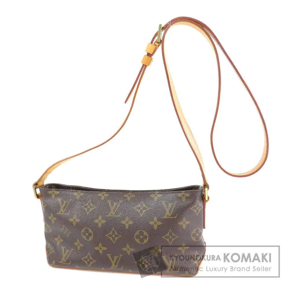 Louis Vuitton Trouter Monogram Canvas Shoulder Bag Brown